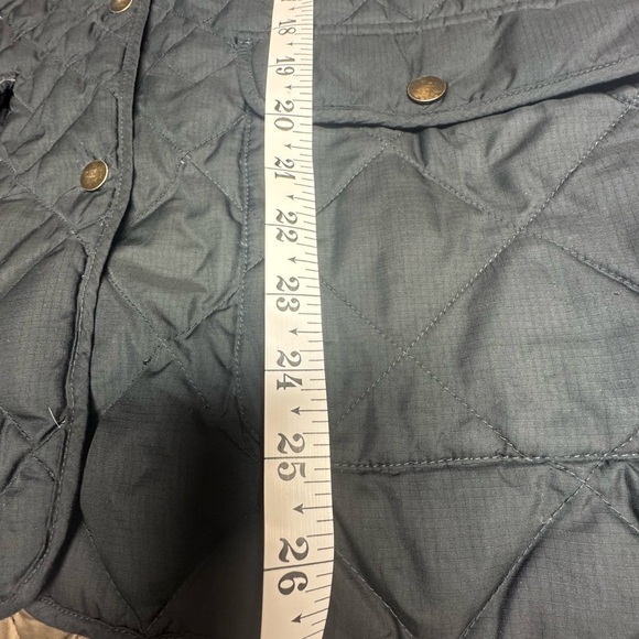 Vintage Eddie Bauer Women's Quilted Puffer Jacket 550 Down Navy and Green - Picture 8 of 8